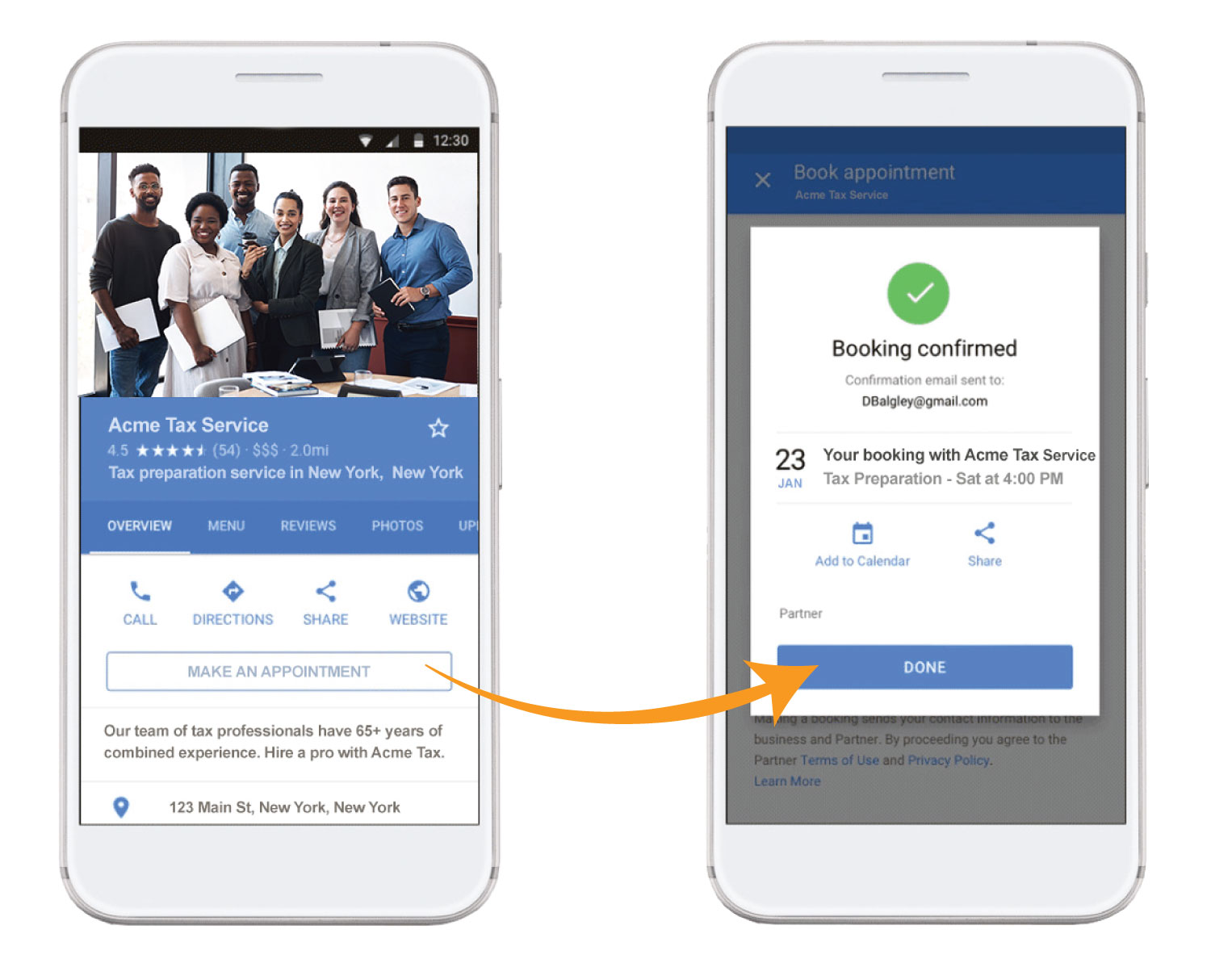 appointment-mobile Appointment conversion