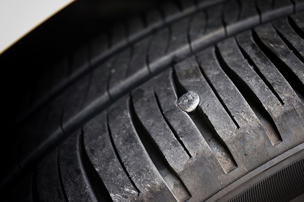 nail-in-tire Nail in tire