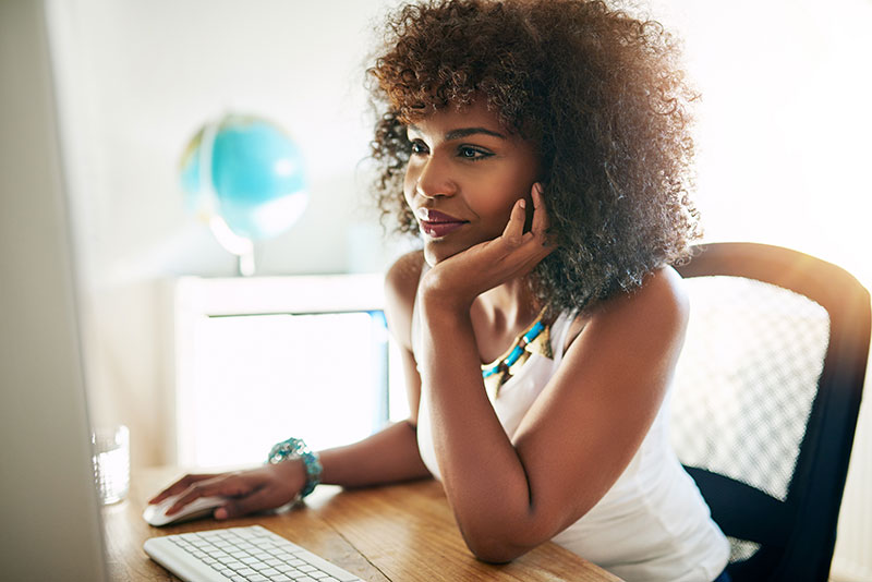 woman-working-at-computer Woman working at computer