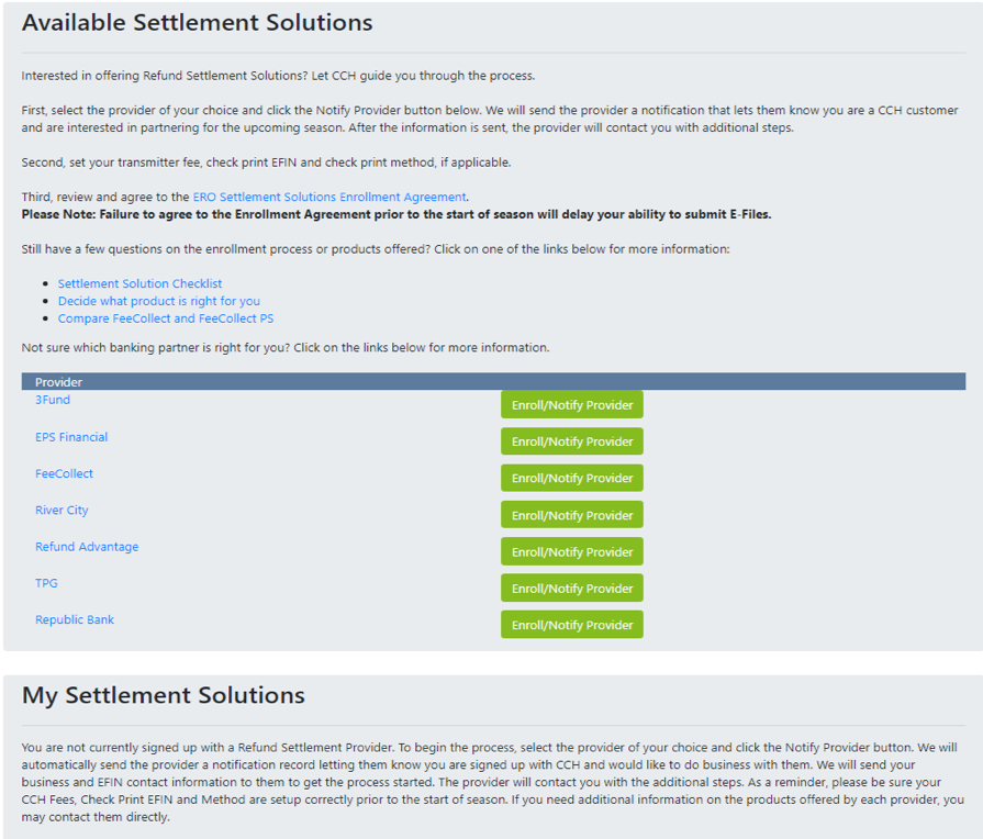 settlement solutions2 Taxwise Select Settlement Solution